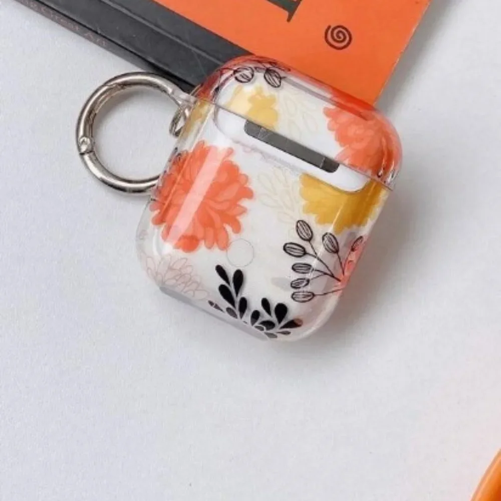 Compatible‎ with Airpods Case, Cute Floral Flower Print